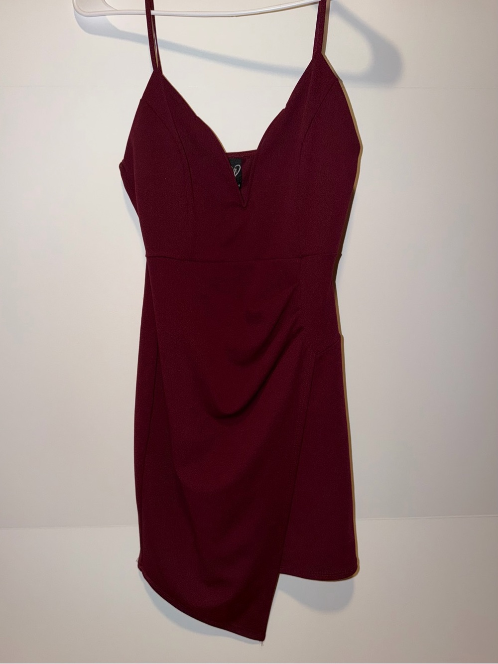 Women's Burgundy Spaghetti Strap Dress | M